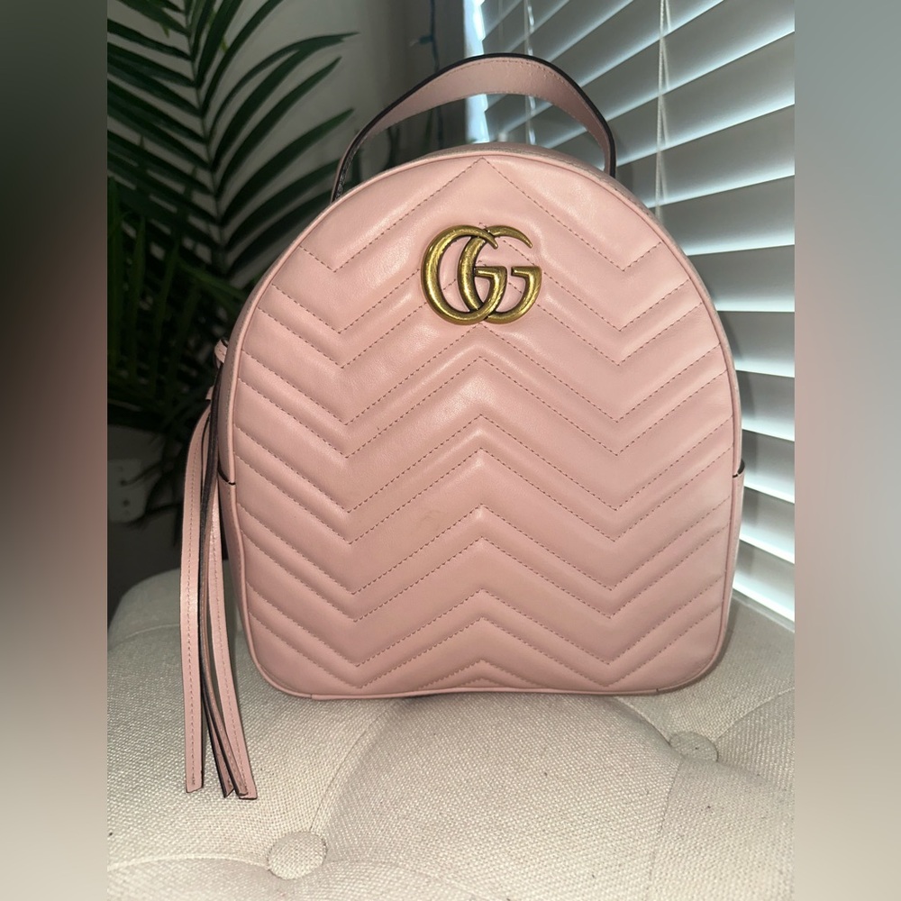 Gucci GG Mermont Mini Backpack in Pink - Picture 2 of 16